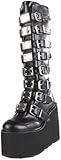  Demonia SWING-815, Damen Langschaft Stiefel, Schwarz (Schwarz (Blk Vegan Leather)), 38 EU (5 Damen UK)