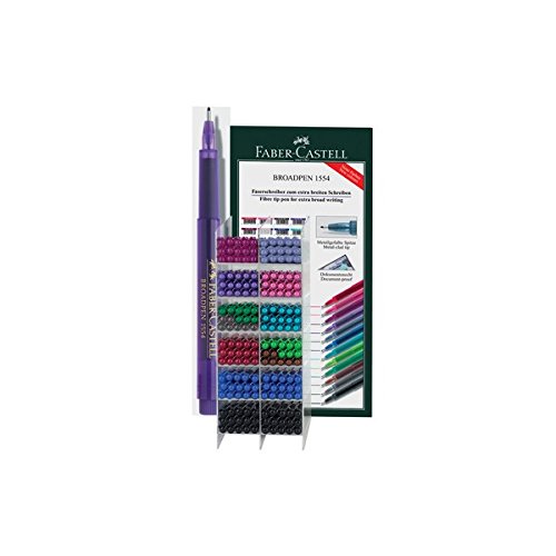 Faber-castell fineliner broadpen 1554 display of 180pcs 155480 (4005401554806)