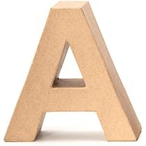 Lettera In Cartone PappArt F: Altezza 17,5 Cm, Profondità 5,5 Cm, Da Decorare - 4
