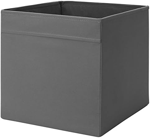 UK1One DRONA Durable Quality Storage Box Expedit Shelving Unit For Magazine Toys Newspapers Fabrics [ Dark Grey 4 PCS ]