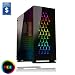 Produktbild Game Max Onyx RGB Mid Tower ATX PC Fall mit 3 x RGB Fan und gehärtetem Glas Seite und Front – Schwarz