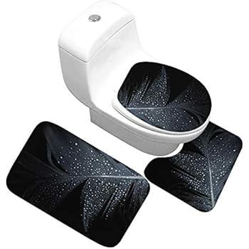 Jzzcidga Badteppich 3 Teilig Fantasiekunst Rutschfeste