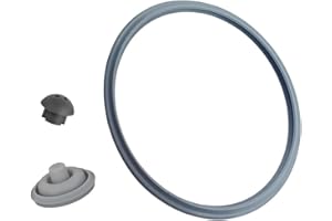 BOUGE für WMF Schnellkochtopf Ersatzteile, 22cm Dichtungsring, Kochsignaldichtung für schnellkochtopf 22 cm, Sicherheitsventil für WMF Perfect Schnellkochtopf 2,5l 3l 4,5l, 6,5l 8,5l(3-teiliges Set)