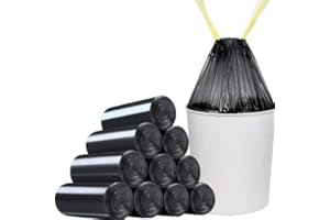 Starke Müllsäcke 60L MIT ZUGBAND EXTRA BREIT Schwarz 68x73 cm (50 bis 2000 Säcke) (50)