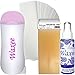COMPLETE roll on waxing kit: 100ml roller wax, heater, strips, after wax oil HOT (Honey (large roll head ))