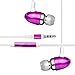 Produktbild 2Ticks Samsung Galaxy Express Prime Earphones Kopfhörer Sound Isolating Metal Bullet Earbud Hands-Free Headset mit Mic & On / Off Antwort-Taste - Hot Pink