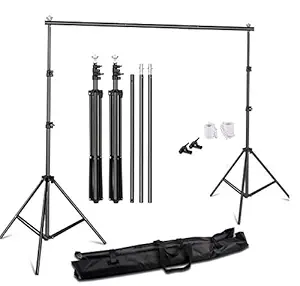 YUGAM Photography Backdrop Stand Kit Background Support Kit Foldable with Bag (ONLY Stand KIT)