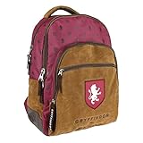 Tamaño 31x44x13cm Artesania Cerda Harry Potter Gryffindor - Mochila Escolar, Rojo, 44 cm