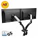 Produktbild NB North Bayou F180 17" - 27" Dual Monitor Tischhalterung mit Justierbare Gasfeder Monitor Halterung 2 Monitore Bildschirm Halterung 2-6.5kg Frei Drehbar 360° mit 2 USB2.0 VESA 75×75 100×100