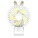 Produktbild Huiit Mini-Handventilator, tragbarer persönlicher Ventilator, faltender USB-wiederaufladbarer Ventilator mit 1200mAh-Batterie,White