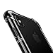 Produktbild Egurs Phone Case für iPhone XS Max, Vier-Ecken-Airbag Drop Transparent Schutzhülle, Klarsichthülle für iPhone 2018 6,5 Zoll Transparent Grau