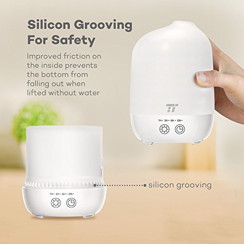 Aroma Diffuser 300ml TaoTronics Ätherisches Öl Diffuser Luftbefeuchter Aromatherapie Touch Controls Timer PCB Schutz PP Gehäusen 7 farbige LEDs - 3