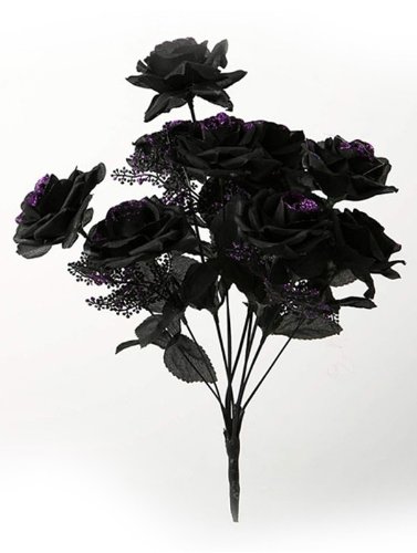 Preisvergleich Produktbild Schwarzes Rosen-Bouquet