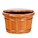 Produktbild Tcbz Fußbadewanne, Fußbecken aus Holz für Erwachsene, Super-Isolierung zur Förderung der Durchblutung, Eiche mit Deckel, 26 cm