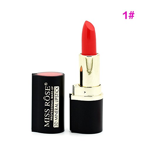 MISS ROSE Professional Makeup Lipsticks 3D Mineral Lip Stick Waterproof Long-Lasting Matte Batom Brand Lips Cosmetics