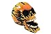 Produktbild Totenkopf mit Flammen Cyber Steampunk Gothic cm 12 x 16 Harz gefertigt und bunt