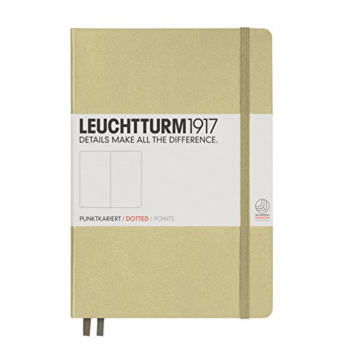 Leuchtturm1917 Notizbuch Medium Hardcover A5 sand, punktkariert