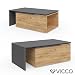 Produktbild Vicco Couchtisch LEO 60x100 cm Wohnzimmertisch Beistelltisch Kaffetisch Holztisch +++ INKL DREHBARER PLATTE UND EXTRA STAURAUM +++ (Anthrazit/Sandeiche)