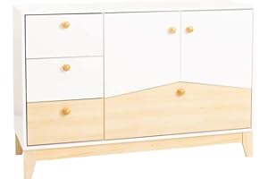 Kelsey Stores Cody Children Bedroom Set House Single 3FT Storage Bed Chest Of Drawers Wardrobe Trio Set Bedside Cabnit Kids Room Furniture Options (2 Door 4 Drawer Storage Unit Only)