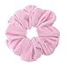 Price comparison product image Pink Color Large Velvet Scrunchies for Auldt Women Big Elastic Hair Ropes