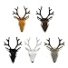 Produktbild Homyl 5er Miniatur Rotwild Hirschkopf mit Geweih für 1/6 Barbie Puppenhaus Wanddeko