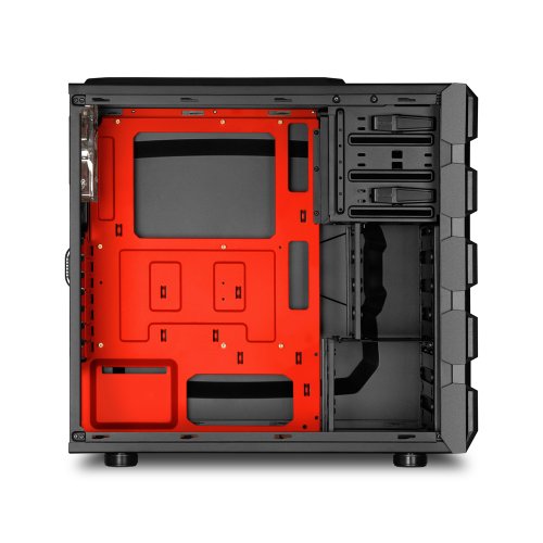 Sharkoon BD28 MIDI ATX Tower PC-Gehäuse rot - 5