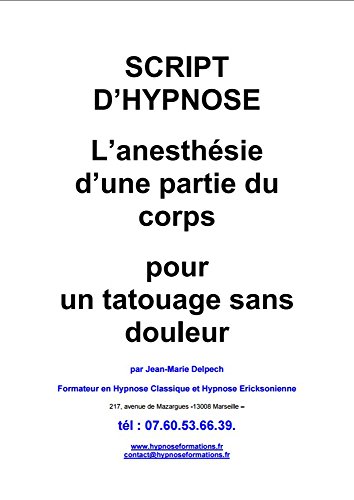 Book's Cover ofLanesthésie dune partie du corps pour un tatouage sans douleur