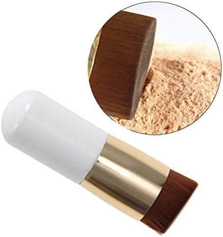 VONISA Pro Makeup Liquid Foundation Brush Bronzer Concealer Brush Make Up Blusher Brush Angled Buffer Contour Brush Lollipop Round Makeup Brushes Beauty Cosmetics Tool BB Cream Brush CC Cream Brush Kit