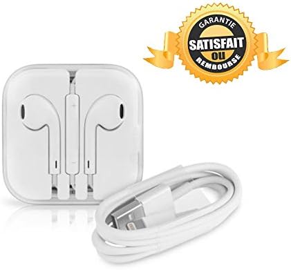[Headphones iPhone Earpods with Apple Lightning to USB Cable Included]