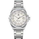 TAG HEUER AQUARACER HERREN SILBER ËDELSTAHL ARMBAND & GEHÄUSE UHR WAY1111.BA0910