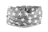 GREY STAR BANDANA SCARF - RUFFNEK® Multifunctional Headwear Neck warmer - One Size