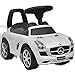 Produktbild WT Trade Premium Mercedes Benz SLS AMG Rutschauto Kinderauto | Weiß | mit 6 Geräuschen | Lauflernwagen Rutscher Kinderfahrzeug Rutscher | Rutschfahrzeug Aufsitz-Auto Bobby car bobycar