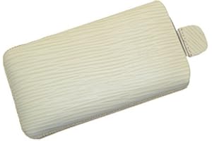 Suncase Tasche für Swisstone SC 230 / Swisstone SC 225 Leder Etui Handytasche Ledertasche Schutzhülle Case Hülle - Lasche mit Rückzugfunktion* in baumrinde-beige