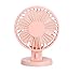 Produktbild Kleiner Lüfter Sommer Desktop-Lüfter großen Wind USB-Doppelblatt-Lüfter Schlafzimmer nach Hause tragbaren Außenventilator, rosa, 13 * 10CM