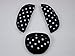 Baby Dreams Universal 3-Piece Seat Belt Pad Set + Step Pad for Maxi Cosi/Römer, Black with Small White Dots – Infant GRUPPE0 New