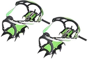 ALOMEJOR Ice Snow Grips 1 Par De Crampones Universales 14 Dientes De Acero Grips De Hielo Antideslizantes Tacos