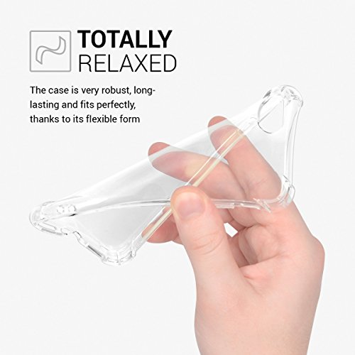 kwmobile Funda Transparente para Apple iPhone 7 8 Carcasa de Silicona TPU con protecci  n en Las Esquinas - Funda Protectora Fina y Transparente para Smartphone Carcasa en Transparente