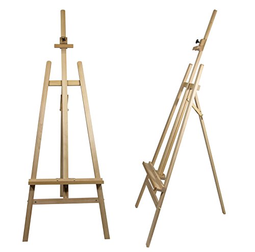 Staffelei COMO aus Buchenholz (FSC®-zertifiziert), Keilrahmen bis 130cm, Höhe bis 230 cm, Qualität vom Fachhändler - 4