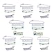 Hipiwe Baby Safety Drawer Locks, Cabinet and Cupboard Latches, Childproof Safety Catches, 8 Pack, White