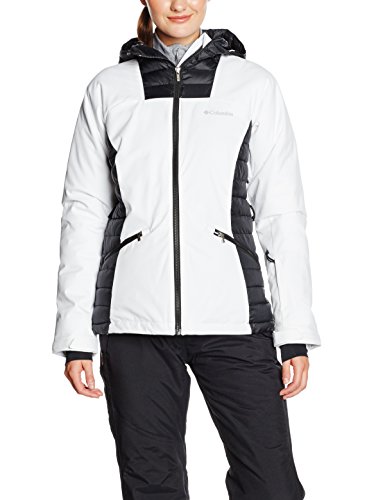 Columbia Salcantay Hoode Jacket- Chaqueta con capucha, Mujer, Blanco/Negro, L