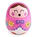 Toyshine Push and Shake Wobbling Bell Sounds Roly Poly Tumbler Doll (Multicolour)