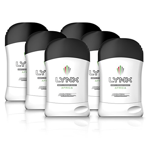 Lynx Africa Anti-Perspirant Deodorant Stick, 50ml, Pack of 6