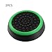 Produktbild Pudincoco 2 stücke Silikon Anti-Slip Striped Gamepad Keycap Controller Daumengriffe Schutzhülle für PS3 / 4 für X Box One / 360 (Black & Green)