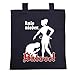 Produktbild Super coole Baumwolltasche mit Porno Motiv, navyblau: KNIE NIEDER SKLAVE - Shopping Bag von Goodman Design