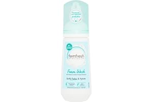 Femfresh Pure Freshness & Hydration Daily Intimate Foam Wash – Fragrance free Feminine Hygiene Shower Foam with Rose & Cotton Flower Extracts – pH Balanced, Soap Free - 150ml