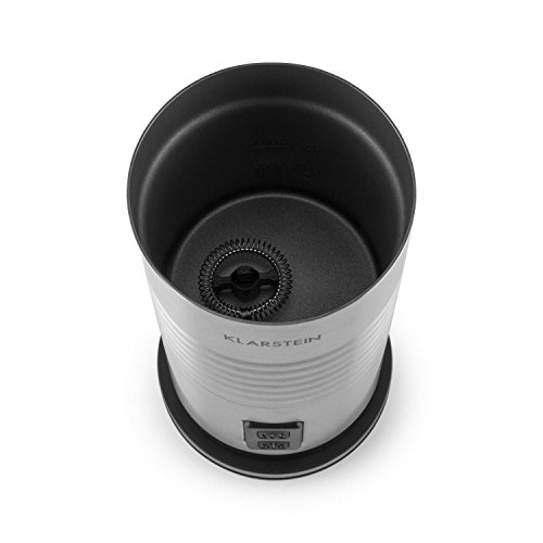 Klarstein Biancolatte Milchaufschäumer Kannenerhitzer (Edelstahl, 400W Heizelement, 450ml Fassungsvolumen, Antihaftbeschichtung, Zwei-Tasten-Steuerung, Abschaltautomatik, Doppelwand) silber - 7