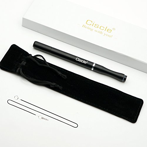 Ciscle Disc Stylus/Styli pen mit 2 klare ersetybare Disc Tipps Für alle Touchscreen Geräte, mit verdeckte Speicherung für ersetzbare Disc Tipps (schwarz) - 7