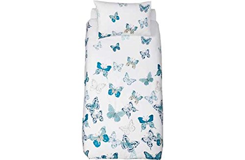 Heart of House Butterflies Blue Bedding Set - Single.