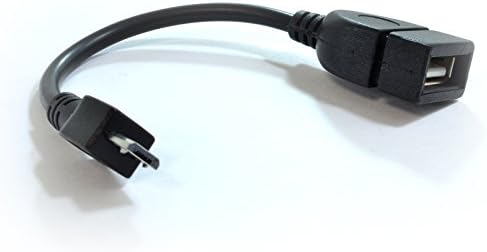 kenable OTG USB On The Go Host Adapter Cable USB A Female to Micro B Black