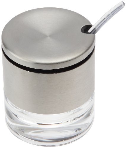 Emsa 504676 Universaldose für Marmelade, 0.15 Liter, Edelstahl, Silber/Transparent, Accenta